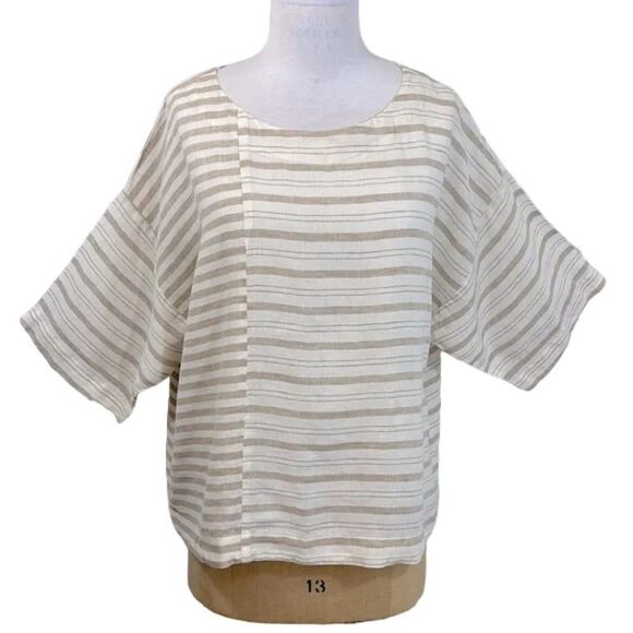 Pure J. Jill Linen Top Size Large Lagenlook Oversized NWOT - Picture 2 of 12